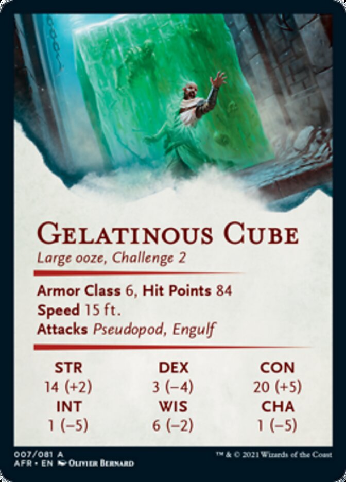 Gelatinous Cube Art Card [Dungeons & Dragons: Adventures in the Forgotten Realms Art Series] Magic: The Gathering