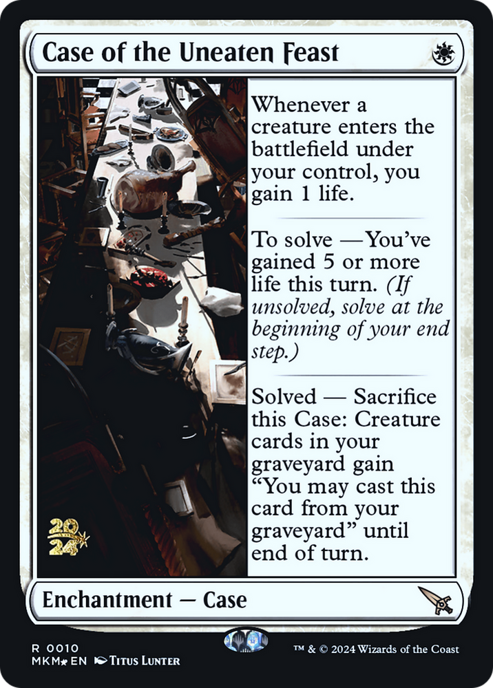 Case of the Uneaten Feast [Murders at Karlov Manor Prerelease Promos] Magic: The Gathering
