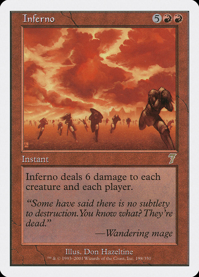 Inferno [Seventh Edition] Magic: The Gathering