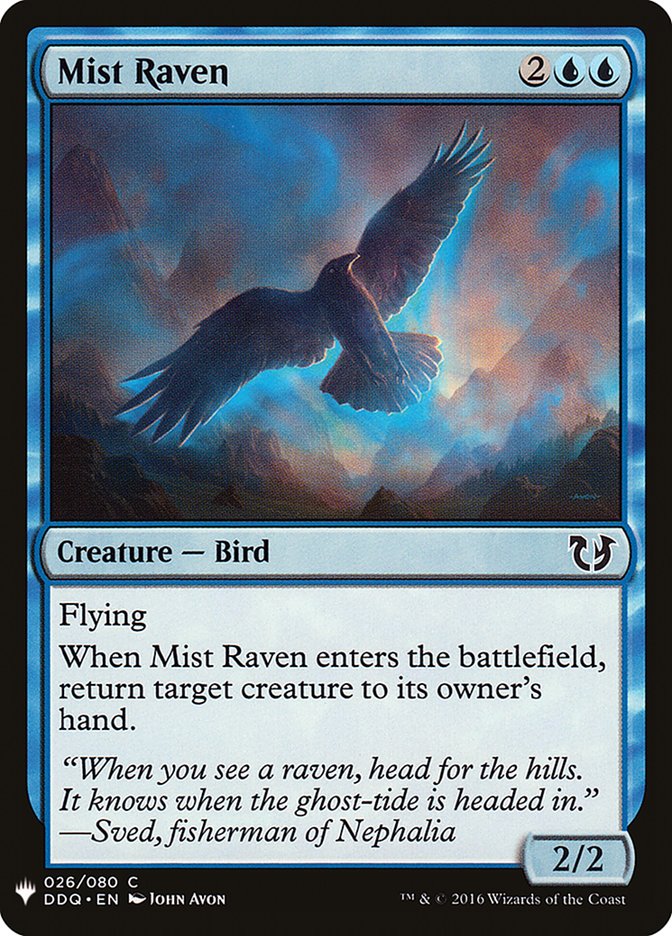 Mist Raven [Mystery Booster] Magic: The Gathering