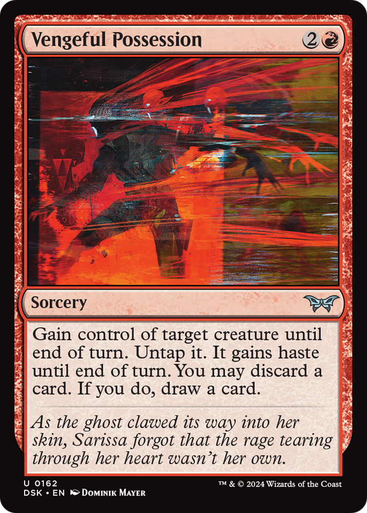 Vengeful Possession [Duskmourn: House of Horror] Magic: The Gathering