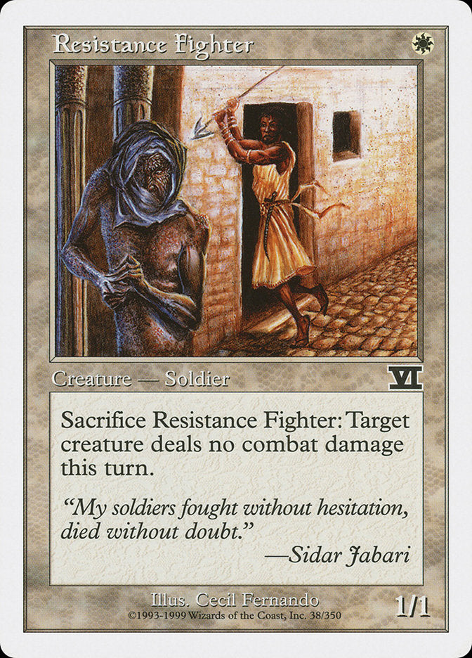Resistance Fighter [Classic Sixth Edition] Magic: The Gathering