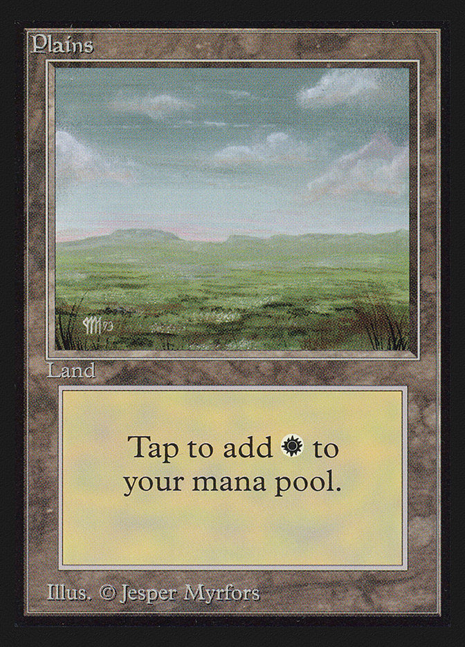 Plains (Signature on Left) [International Collectors' Edition] Magic: The Gathering