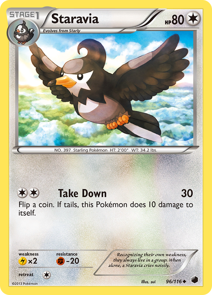 Staravia (96/116) [Black & White: Plasma Freeze] Pokémon
