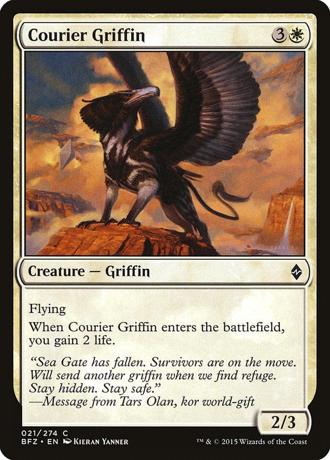 Courier Griffin [Battle for Zendikar] Magic: The Gathering