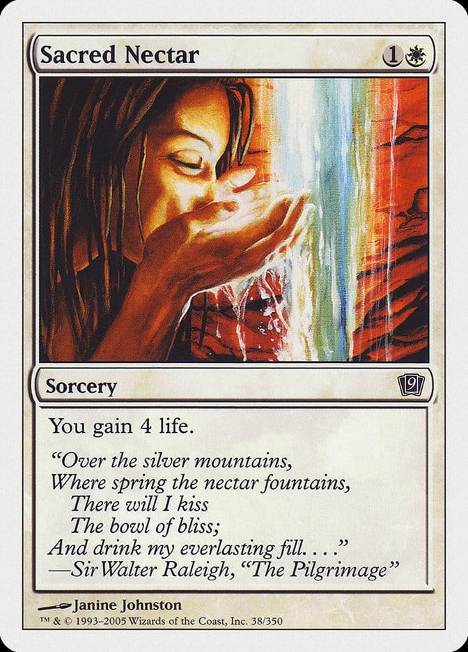 Sacred Nectar [Ninth Edition] Magic: The Gathering