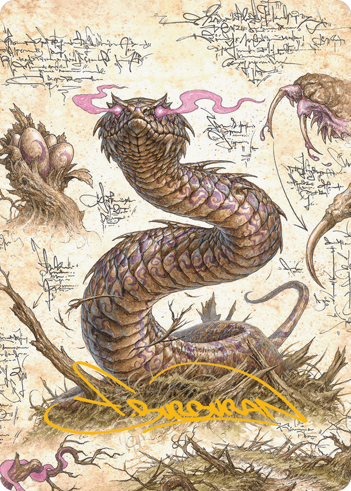 Rottenmouth Viper Art Card (Gold-Stamped Signature) [Bloomburrow Art Series] Magic: The Gathering