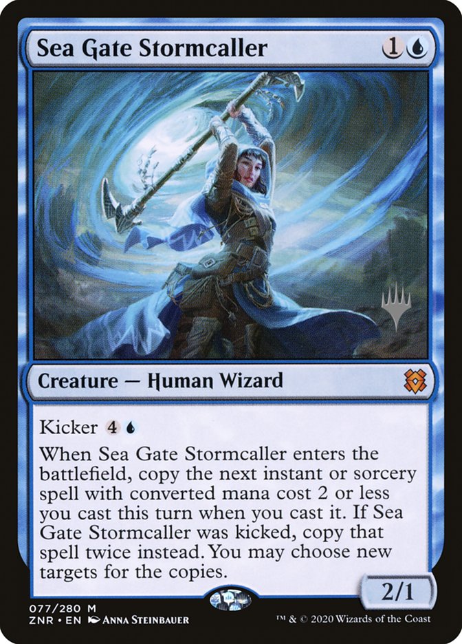 Sea Gate Stormcaller (Promo Pack) [Zendikar Rising Promos] Magic: The Gathering