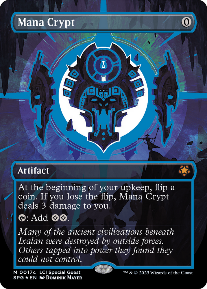 Mana Crypt (0017c) (Borderless) [The Lost Caverns of Ixalan Special Guests] Magic: The Gathering