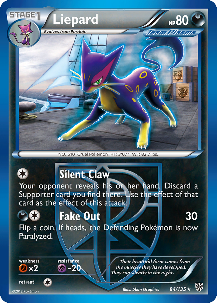 Liepard (84/135) [Black & White: Plasma Storm] Pokémon