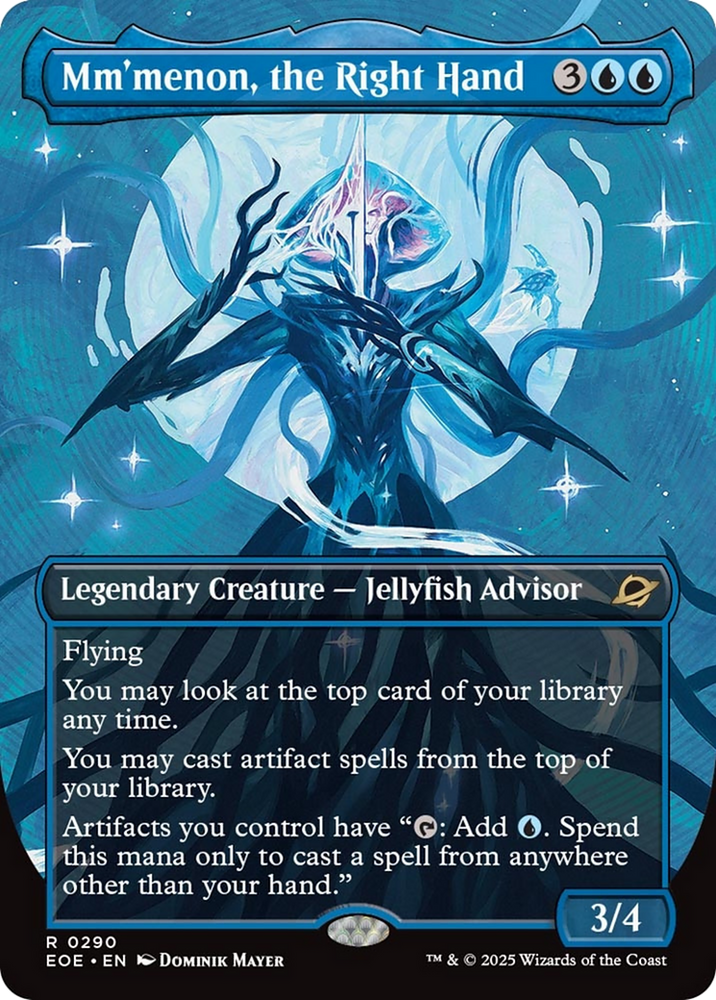 Mm'menon, the Right Hand (Borderless) [Edge of Eternities] Magic: The Gathering