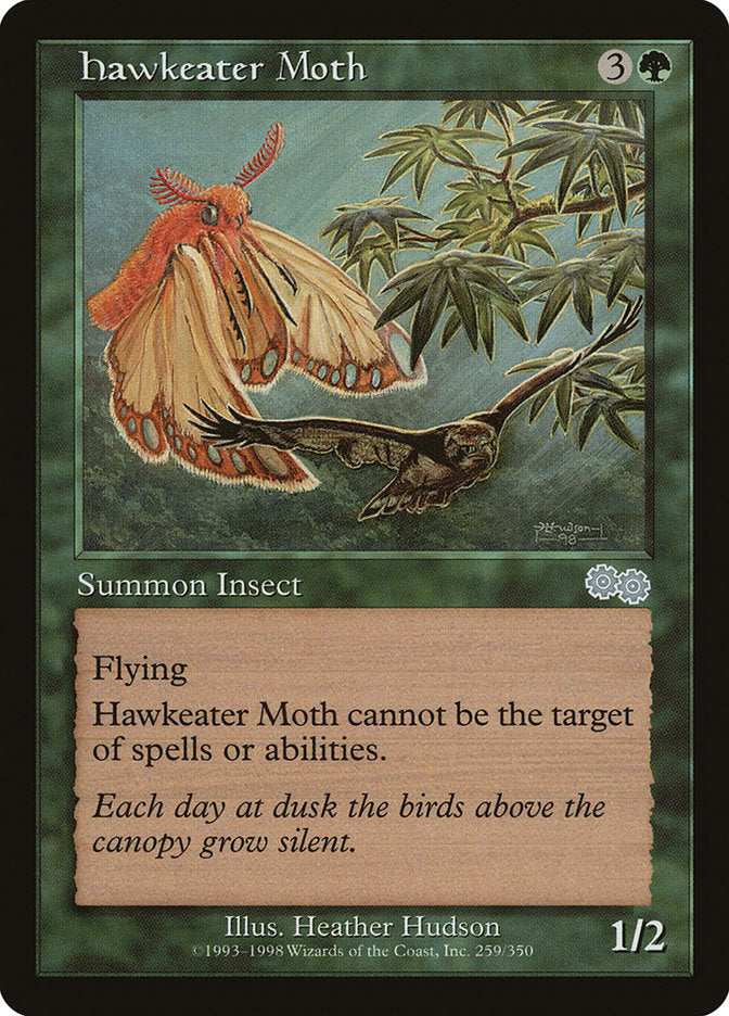 Hawkeater Moth [Urza's Saga] Magic: The Gathering