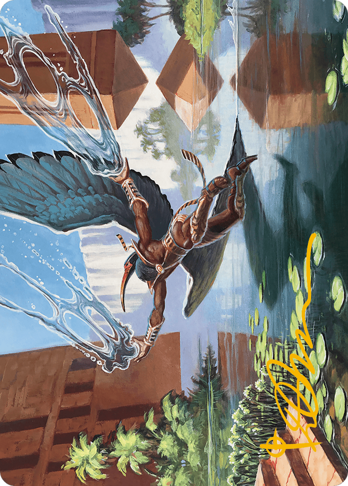 Nadu, Winged Wisdom Art Card (Gold-Stamped Signature) [Modern Horizons 3 Art Series] Magic: The Gathering
