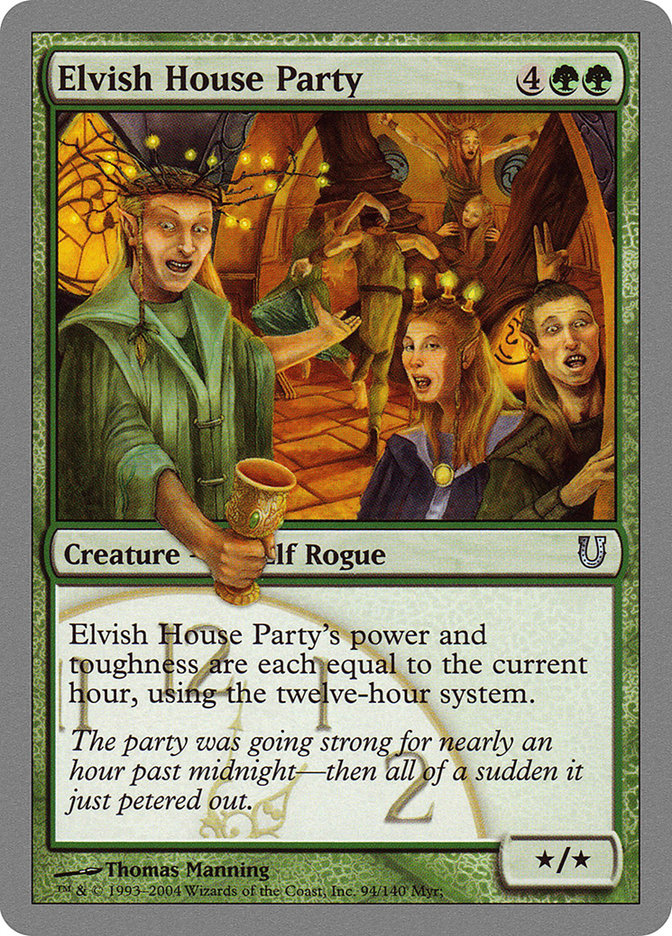 Elvish House Party [Unhinged] Magic: The Gathering
