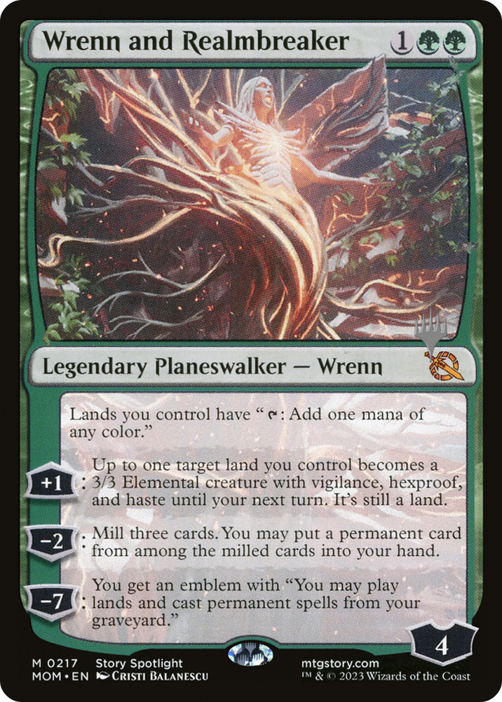Wrenn and Realmbreaker (Promo Pack) [March of the Machine Promos] Magic: The Gathering