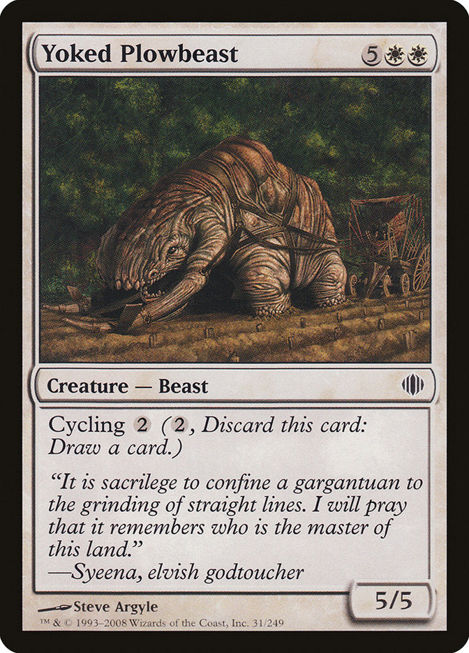 Yoked Plowbeast [Shards of Alara] Magic: The Gathering