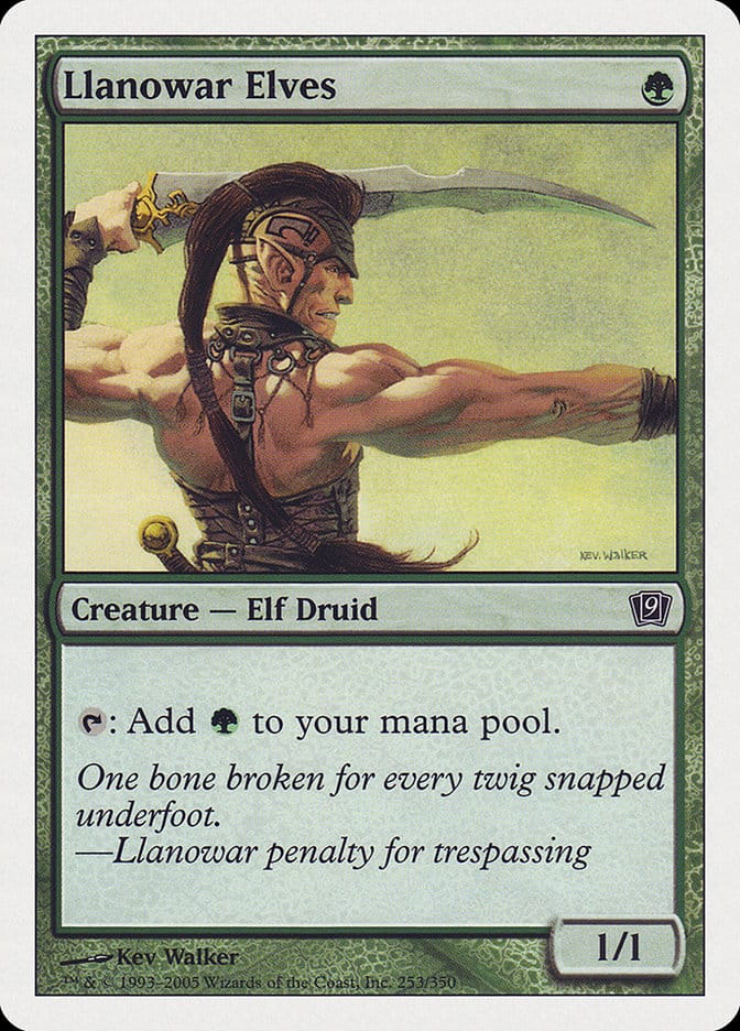 Llanowar Elves [Ninth Edition] Magic: The Gathering