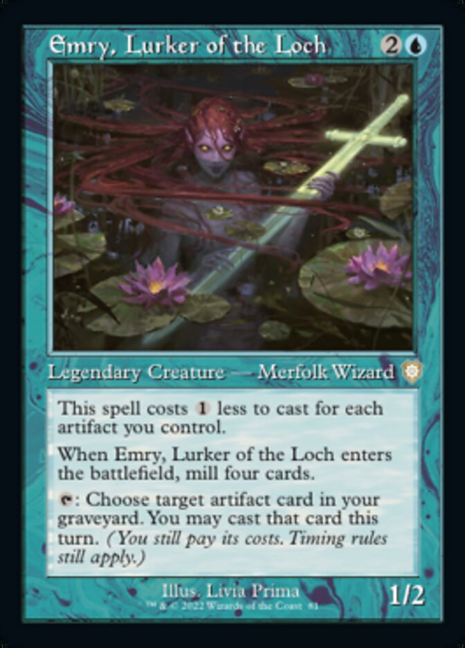 Emry, Lurker of the Loch (Retro) [The Brothers' War Commander] Magic: The Gathering