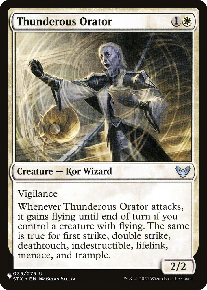 Thunderous Orator [The List] Magic: The Gathering
