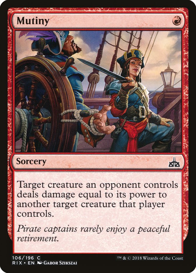 Mutiny [Rivals of Ixalan] Magic: The Gathering
