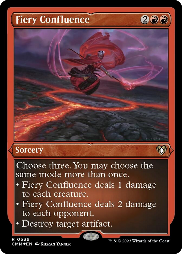Fiery Confluence (Foil Etched) [Commander Masters] Magic: The Gathering