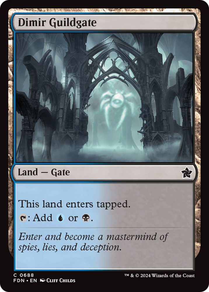 Dimir Guildgate [Foundations] Magic: The Gathering