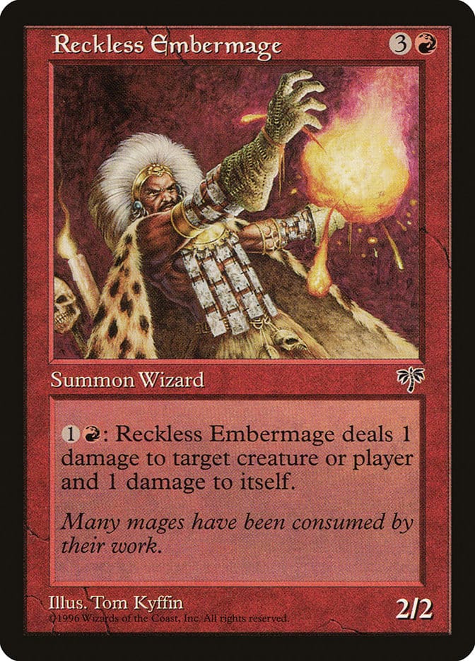 Reckless Embermage [Mirage] Magic: The Gathering