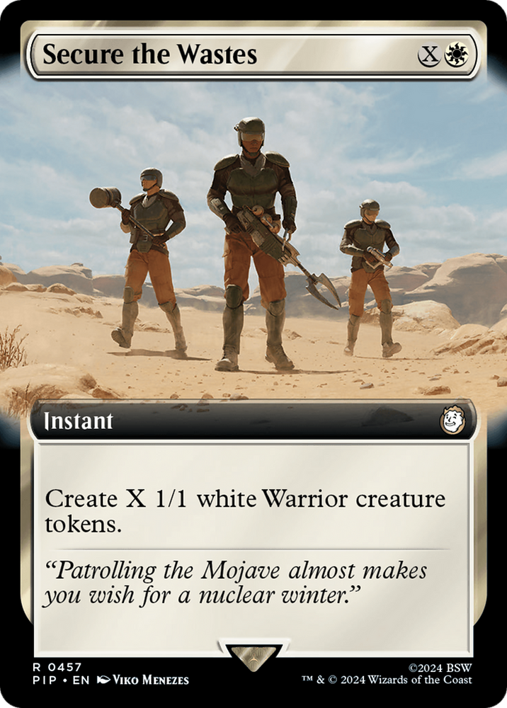 Secure the Wastes (Extended Art) [Fallout] Magic: The Gathering