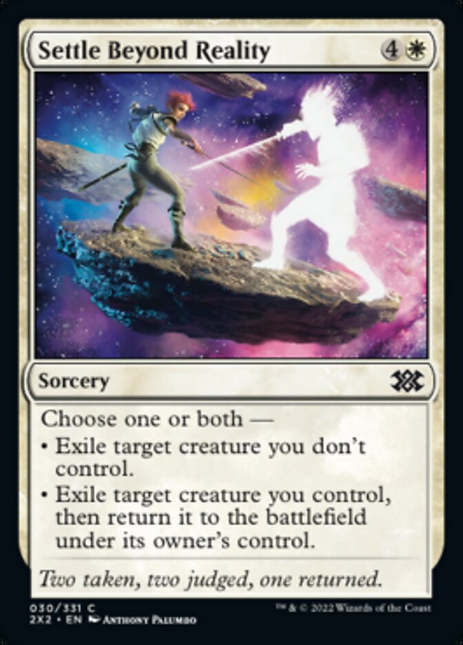 Settle Beyond Reality [Double Masters 2022] Magic: The Gathering