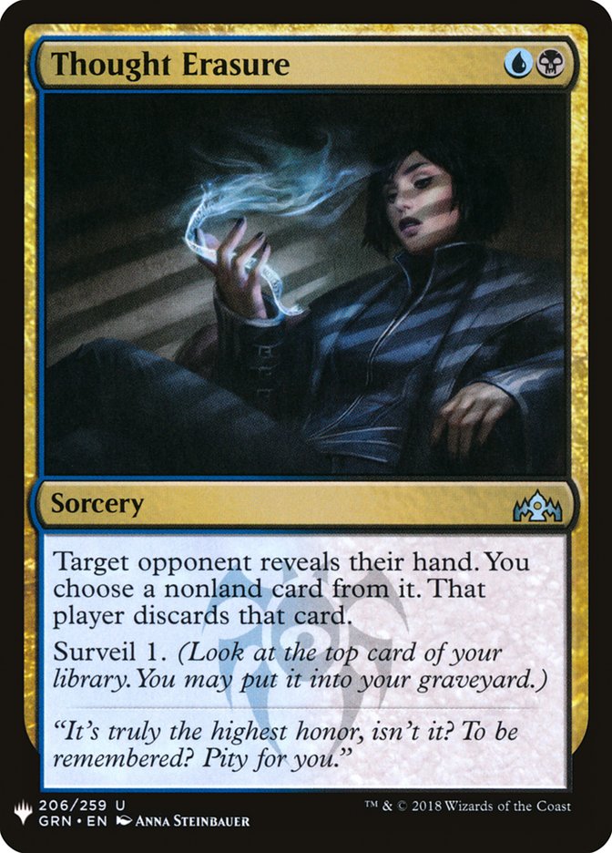 Thought Erasure [Mystery Booster] Magic: The Gathering