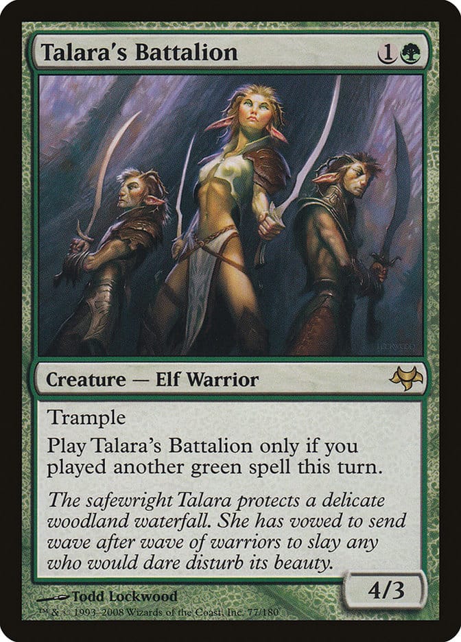Talara's Battalion [Eventide] Magic: The Gathering