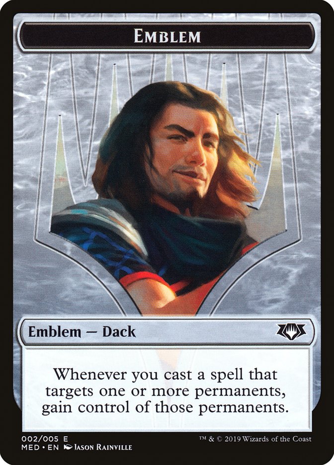 Dack Fayden Emblem [Mythic Edition Tokens] Magic: The Gathering