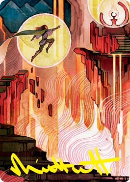 Thrill of Possibility Art Card (Gold-Stamped Signature) [Strixhaven: School of Mages Art Series] Magic: The Gathering