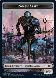 Clue (15) // Zombie Army Double-Sided Token [Modern Horizons 2 Tokens] Magic: The Gathering