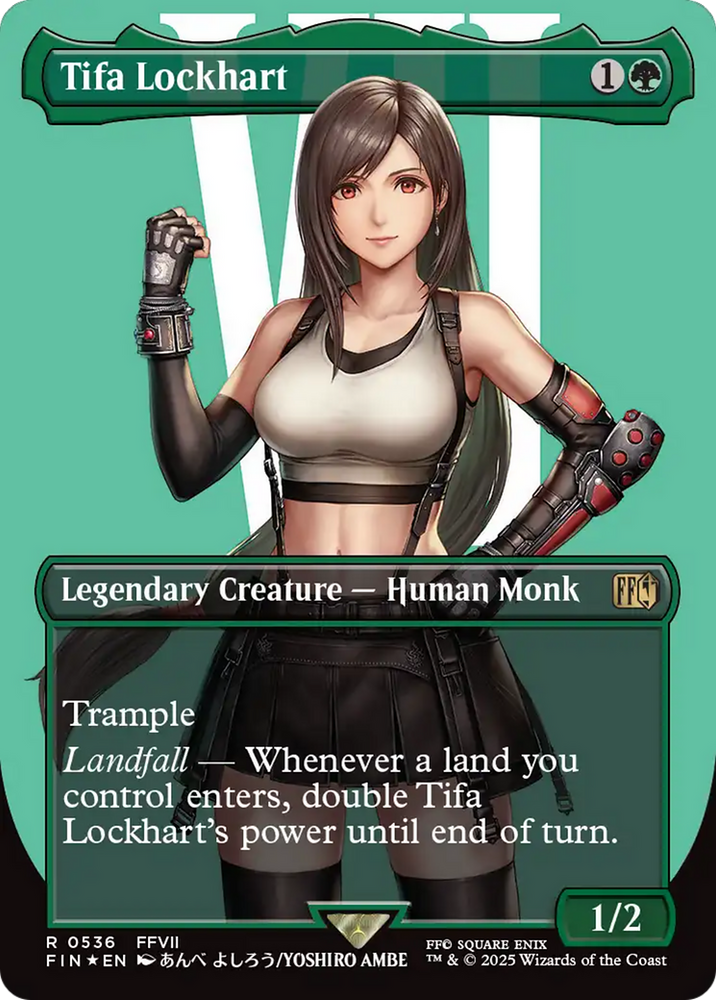Tifa Lockhart (Borderless) (Surge Foil) [FINAL FANTASY] Magic: The Gathering