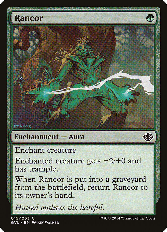 Rancor (Garruk vs. Liliana) [Duel Decks Anthology] Magic: The Gathering