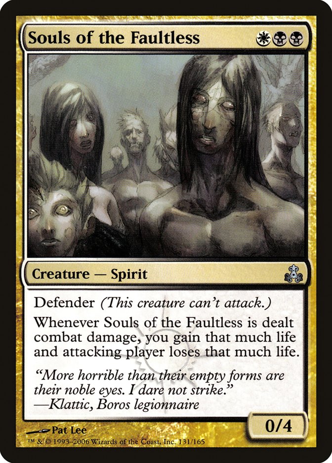 Souls of the Faultless [Guildpact] Magic: The Gathering