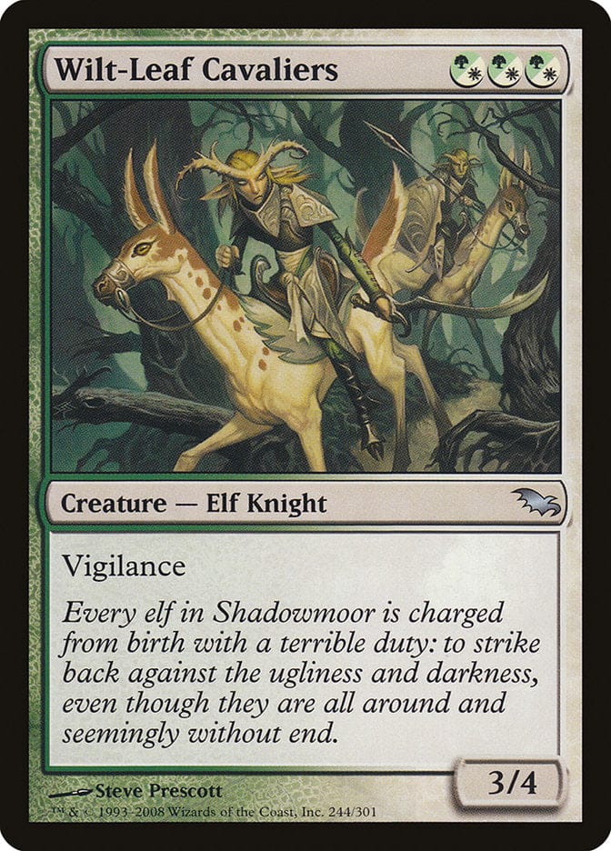 Wilt-Leaf Cavaliers [Shadowmoor] Magic: The Gathering