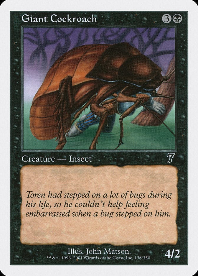 Giant Cockroach [Seventh Edition] Magic: The Gathering