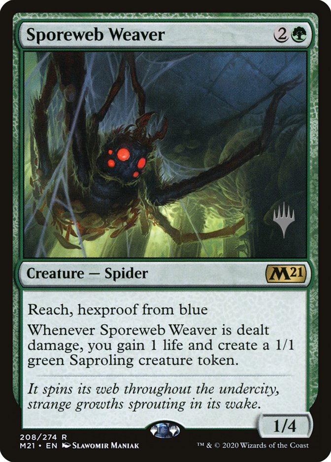 Sporeweb Weaver (Promo Pack) [Core Set 2021 Promos] Magic: The Gathering