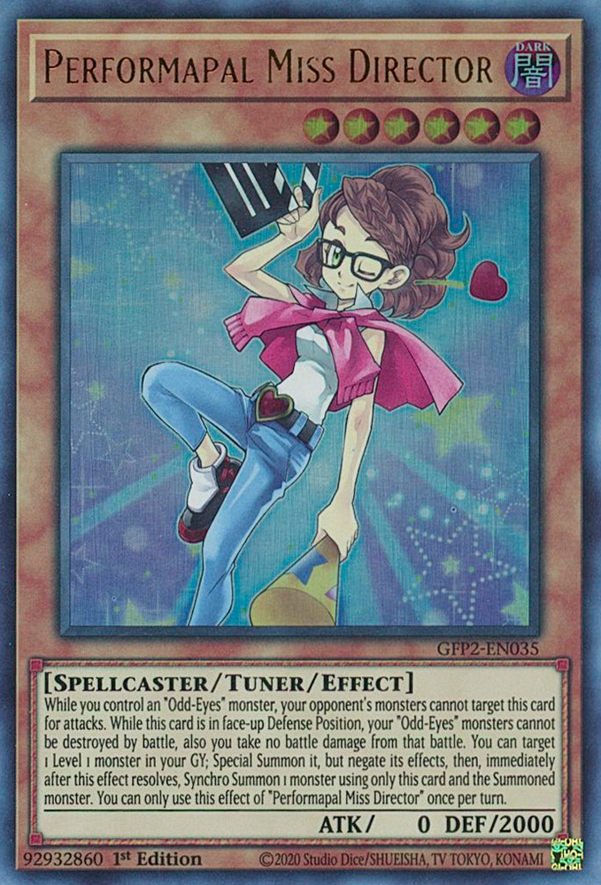 Performapal Miss Director [GFP2-EN035] Ultra Rare - Yugioh Cards For Your TCG Needs!