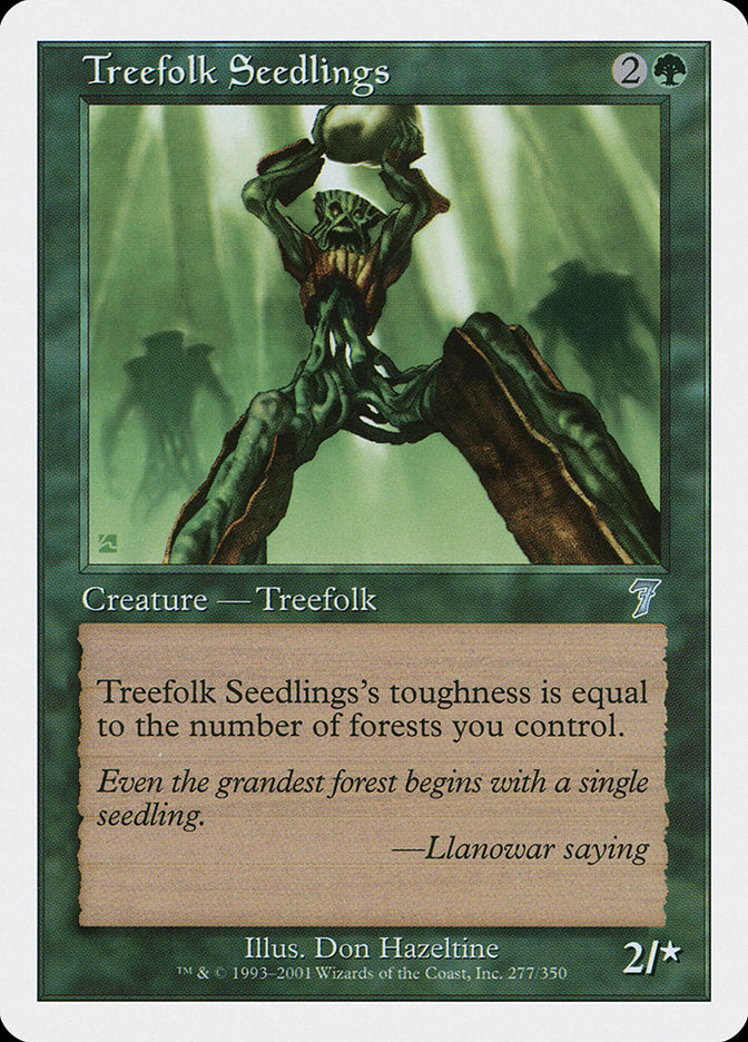 Treefolk Seedlings [Seventh Edition] Magic: The Gathering