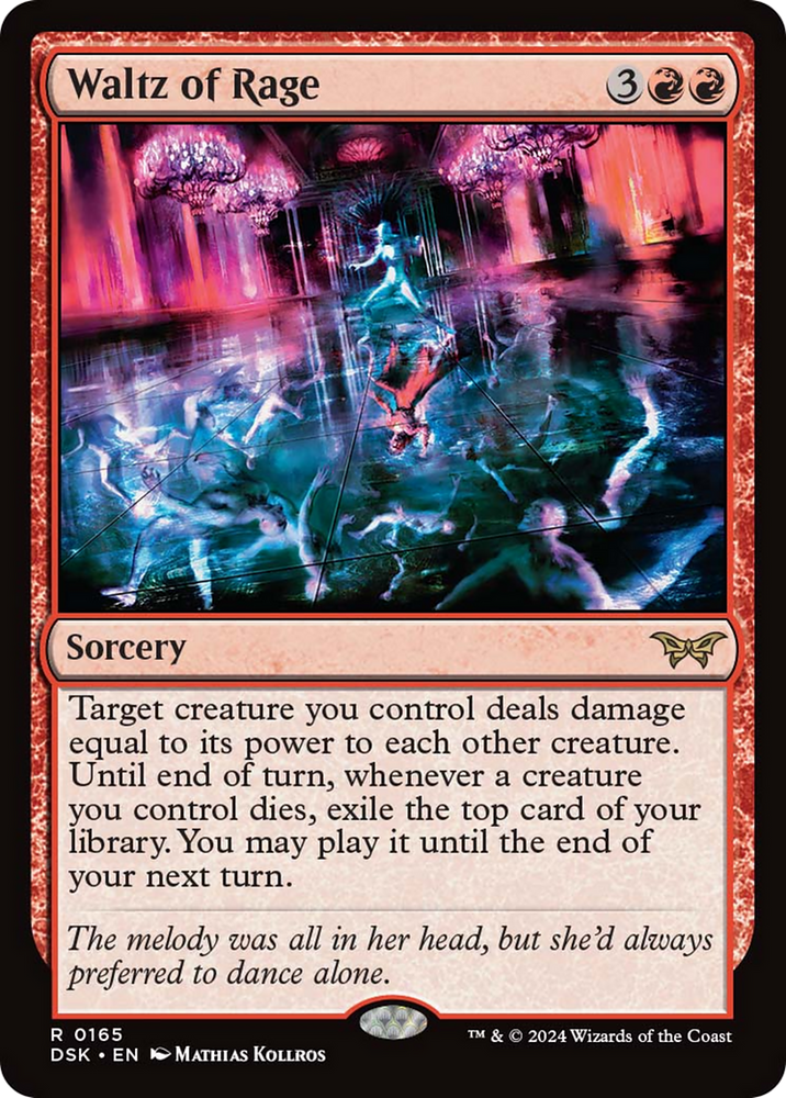 Waltz of Rage [Duskmourn: House of Horror] Magic: The Gathering