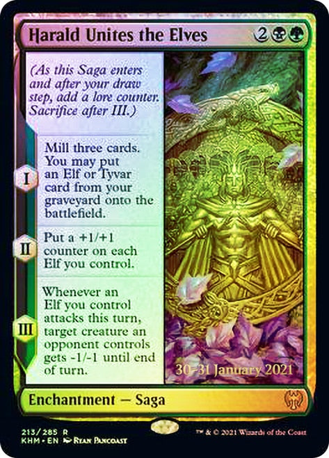 Harald Unites the Elves [Kaldheim Prerelease Promos] Magic: The Gathering