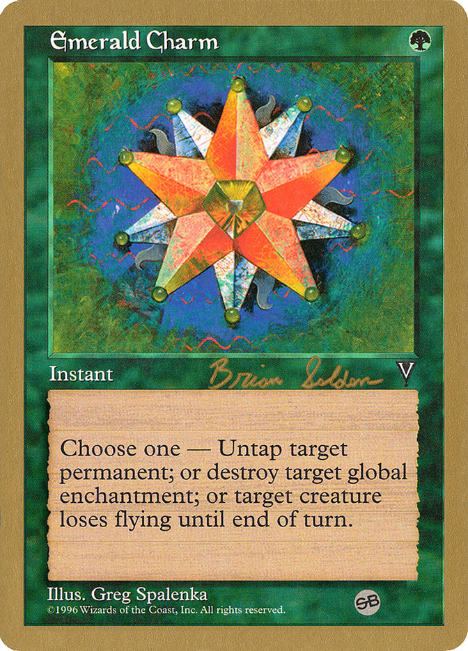 Emerald Charm (Brian Selden) (SB) [World Championship Decks 1998] Magic: The Gathering