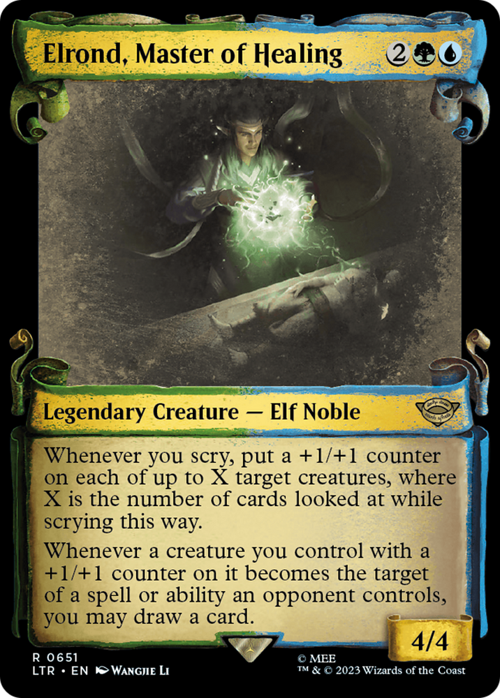 Elrond, Master of Healing [The Lord of the Rings: Tales of Middle-Earth Showcase Scrolls] Magic: The Gathering