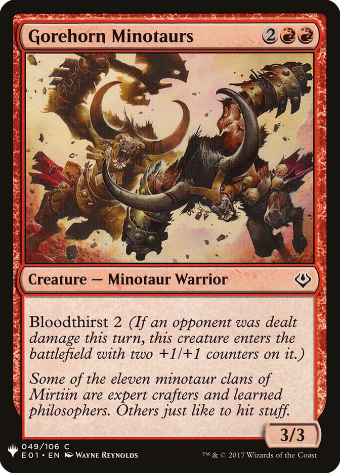 Gorehorn Minotaurs [Mystery Booster] Magic: The Gathering