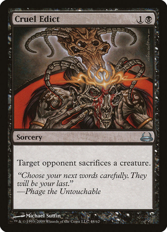 Cruel Edict [Duel Decks: Divine vs. Demonic] Magic: The Gathering