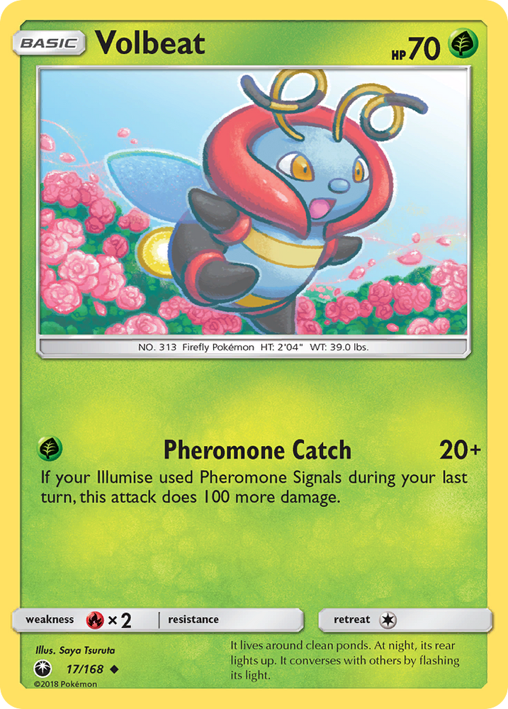 Volbeat (17/168) [Sun & Moon: Celestial Storm] Pokémon