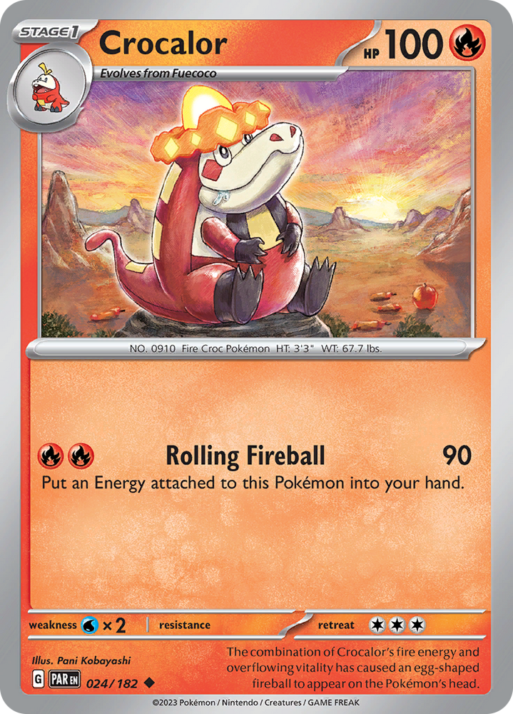 Crocalor (024/182) [Scarlet & Violet: Paradox Rift] Pokémon